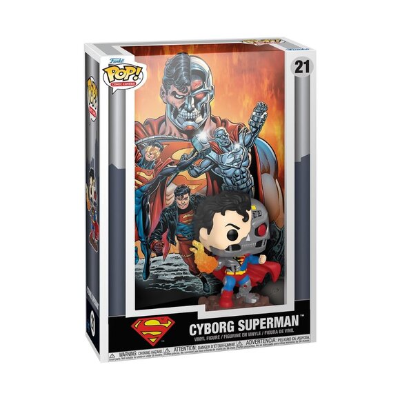 New - Funko Pop! Comic Cover: DC - Cyborg Superman - Picture 1 of 1